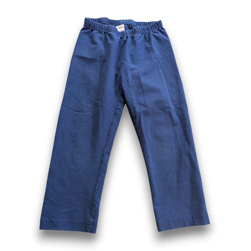 Hanna Andersson Bright Basics Navy Blue Pants Leggings Kids Girls 140 US 10